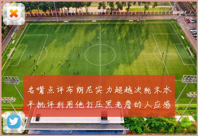 名嘴点评布朗尼实力超越次轮末水平批评利用他打压黑老詹的人应感羞愧